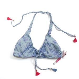 NWT Victoria Secret Swim Reversible Bikini Top Size L